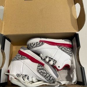 Red white and grey